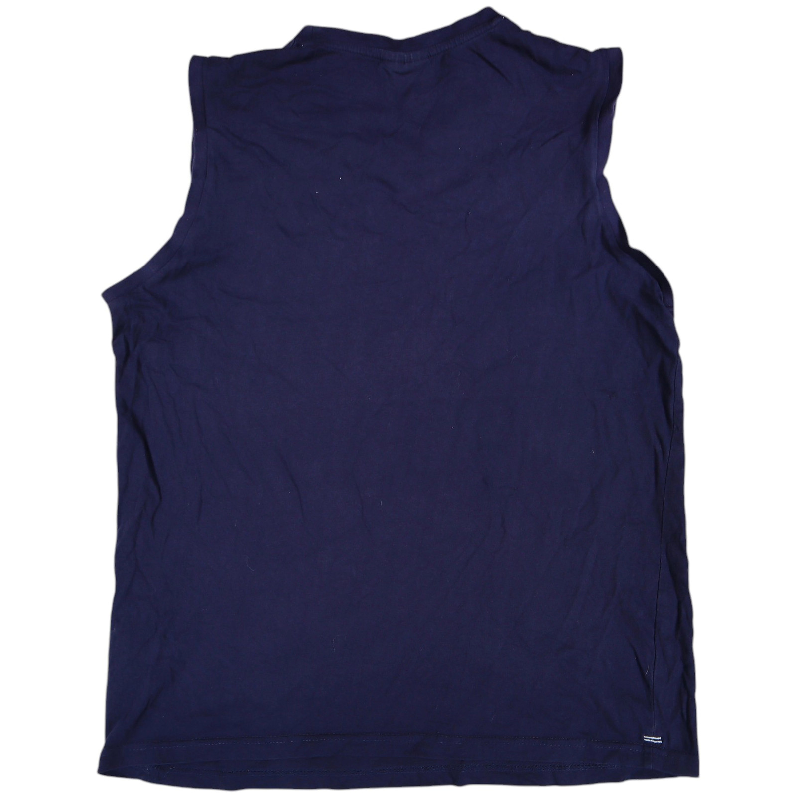 Slazenger Mens Tank Top Size M Blue Sleeveless Scoop Neck 100% Cotton
