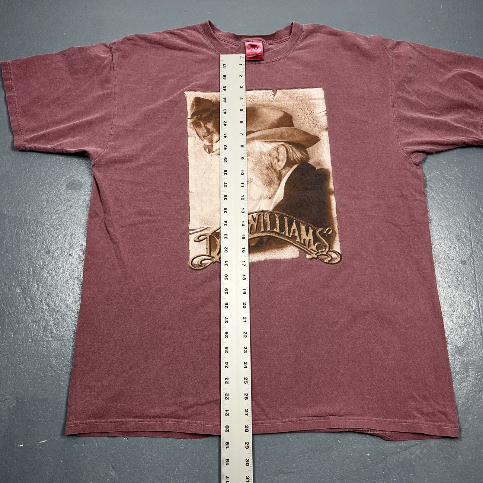 Vintage Don Williams The Gentle Giant Tshirt XL Purple Dbl Sided VTG Music