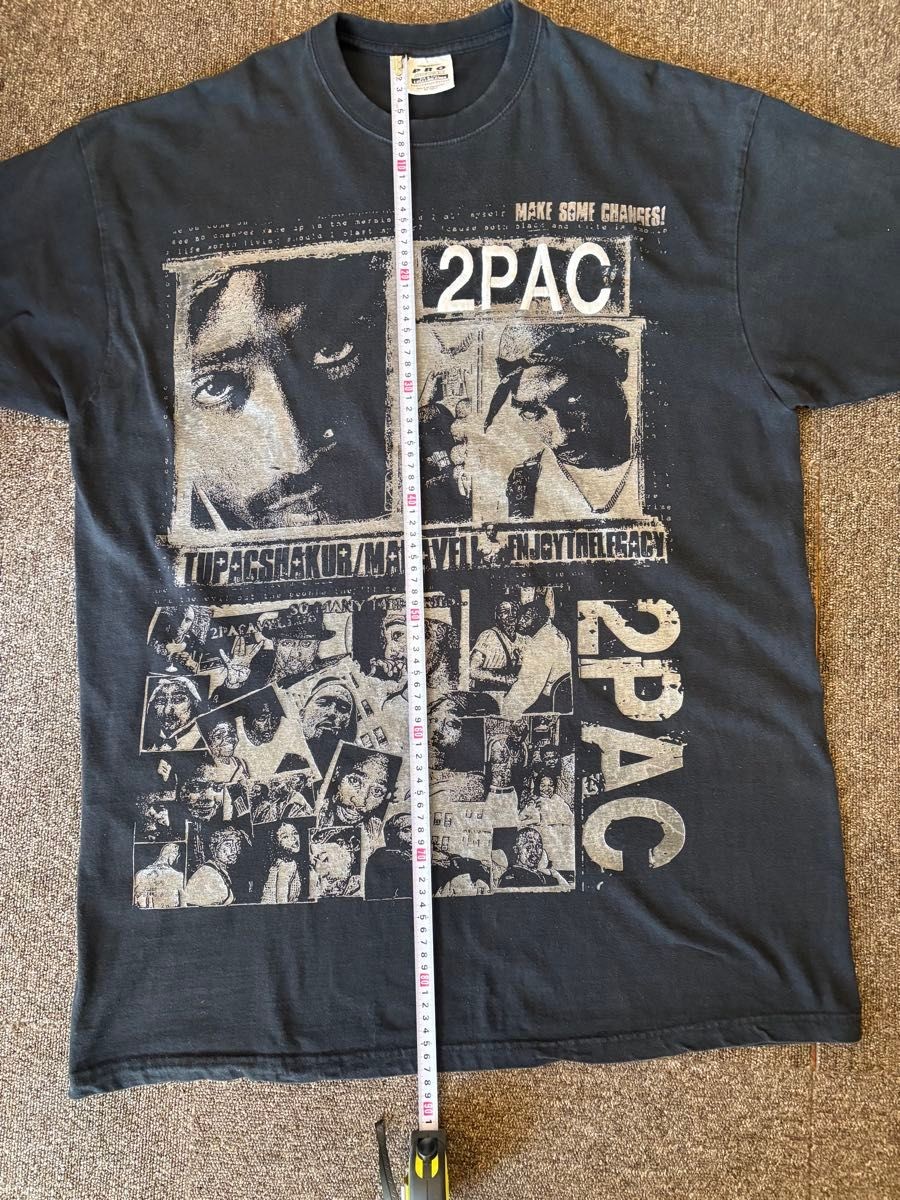 [Rare 2XL] Vintage 2Pac Pro Power T-Shirt – Embroidered Logo – Oversized Fit