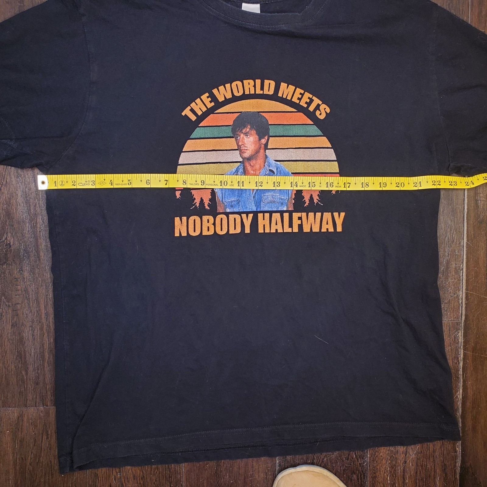 The World Meets Nobody Halfway Over The Top Sylvester Stallone Vintage XL