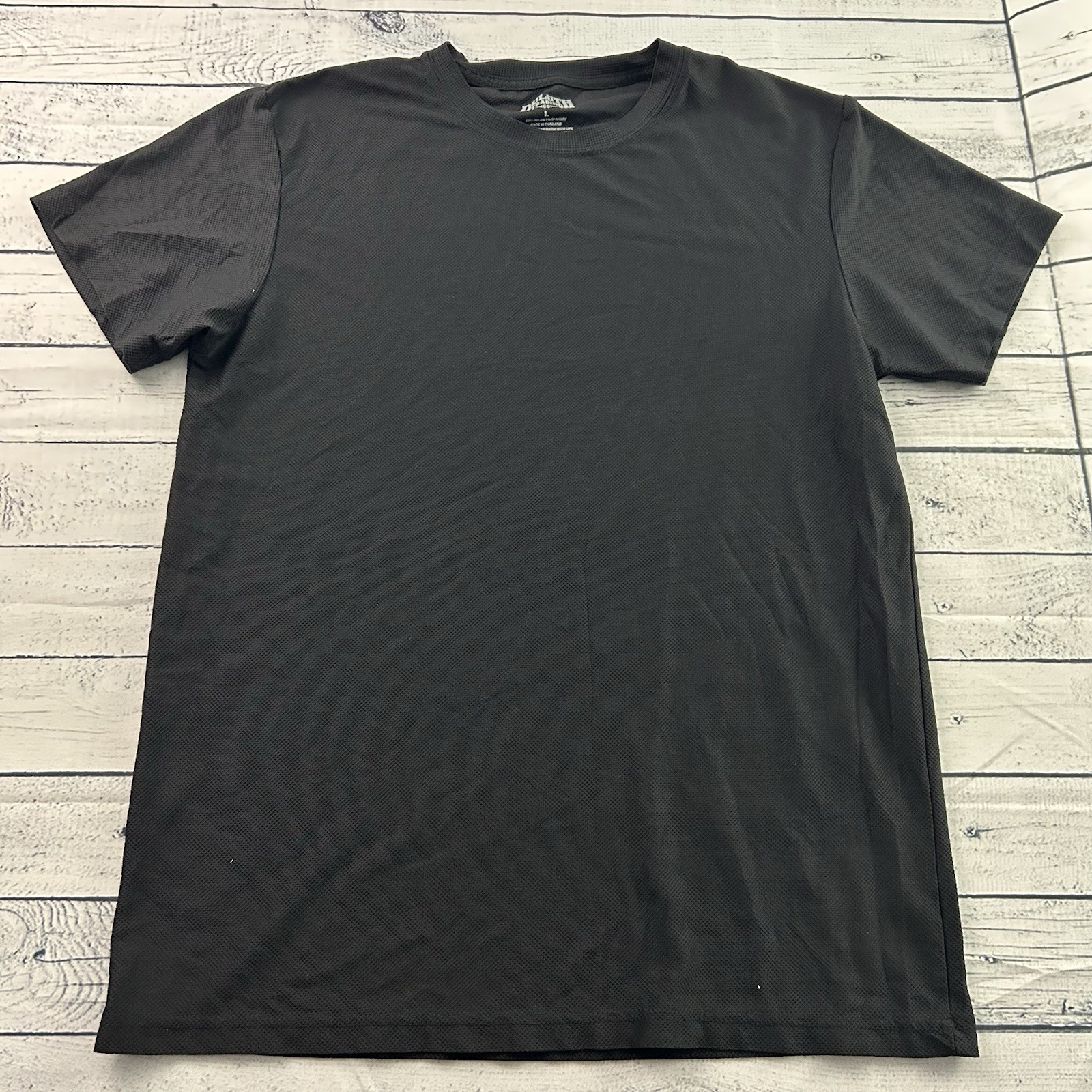 Duluth Trading Co Short Sleeve Nylon Spandex Athletic T Shirt Men&rsquo;s Large Black