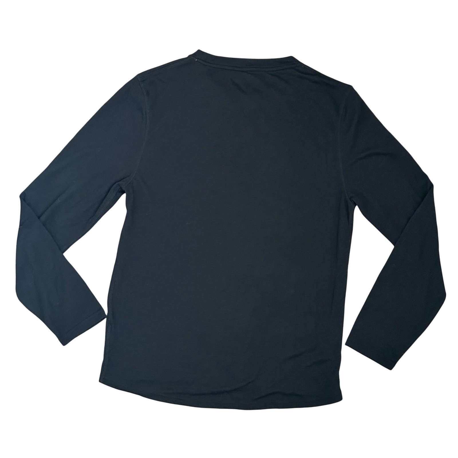 Omni-Wool Mens XXL Black Merino Wool Blend Long Sleeve Base Layer Thermal Shirt