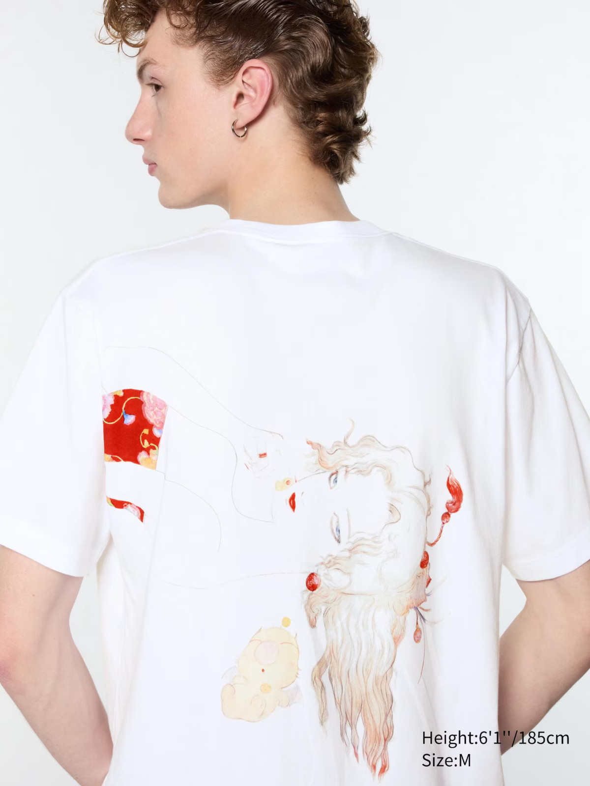 Uniqlo White FINAL FANTASY Short-Sleeve Graphic T-Shirt Men Sizes XS,S,M,L,XL