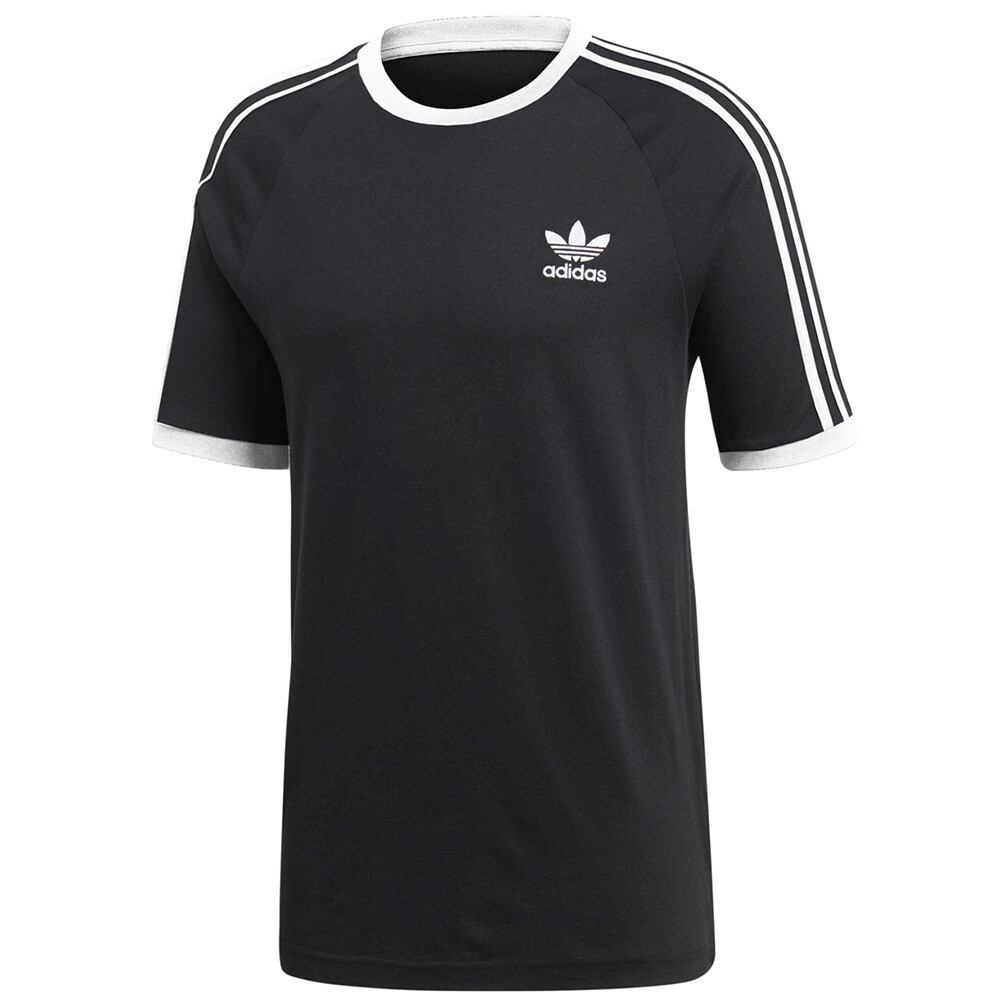 Adidas Men&rsquo;s Original Embroidered Trefoil 3 Stripe California T-Shirt