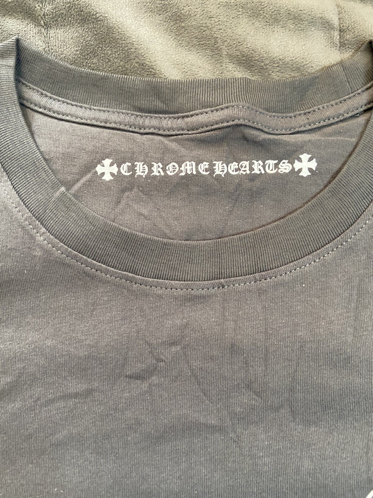 Chrome Hearts Classic Horseshoe Pocket Tee T-Shirt Gray/White