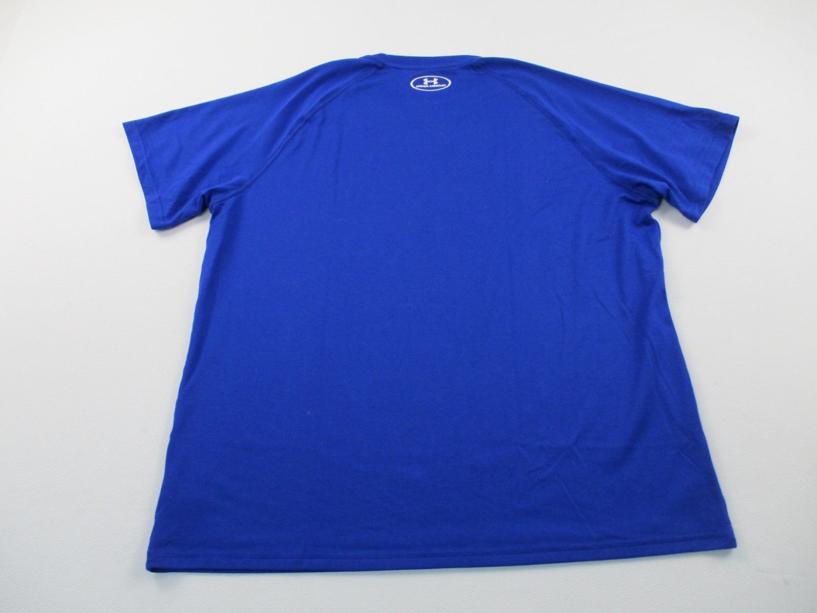Under Armour Shirt Mens Large Blue Heatgear Athletic Casual Short Sleeve