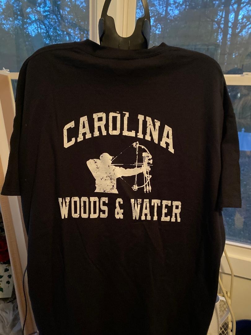 Carolina woods archery bow hunting logo tshirt