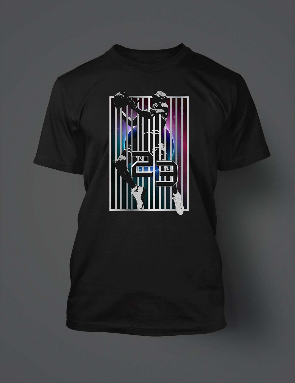 23 Graphic Air Vertical Graphic T Shirt to Match Sneakers Shoe Big Tall or Small