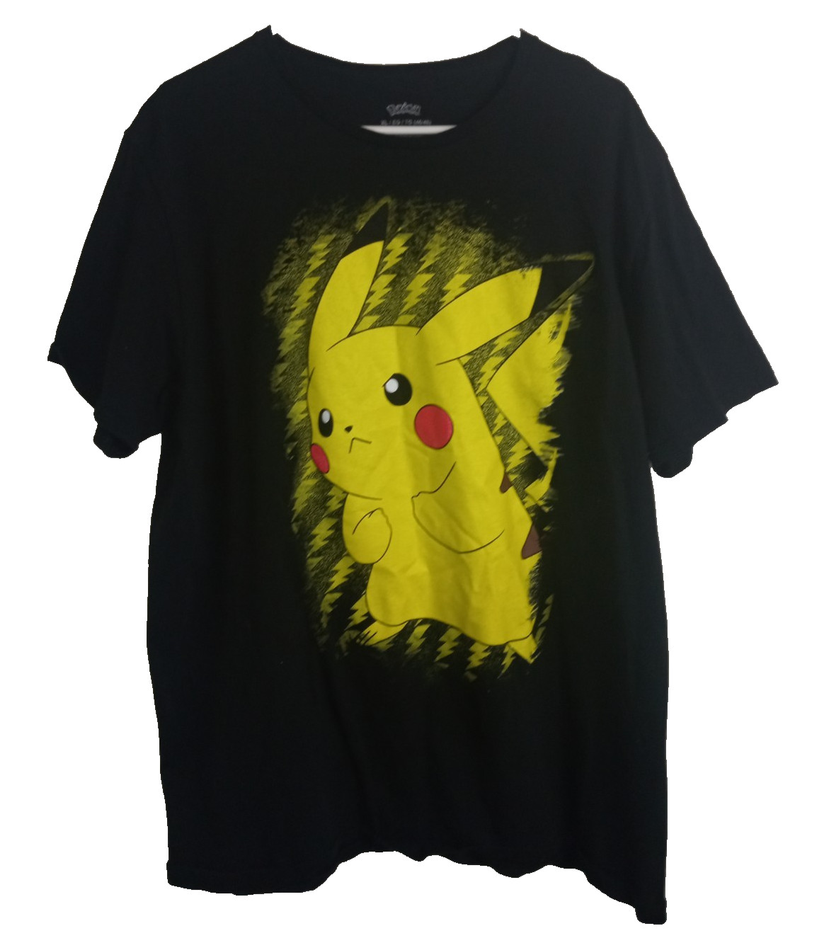 Pokemon Men&rsquo;s Pikachu Black Short Sleeve T Shirt Size XL