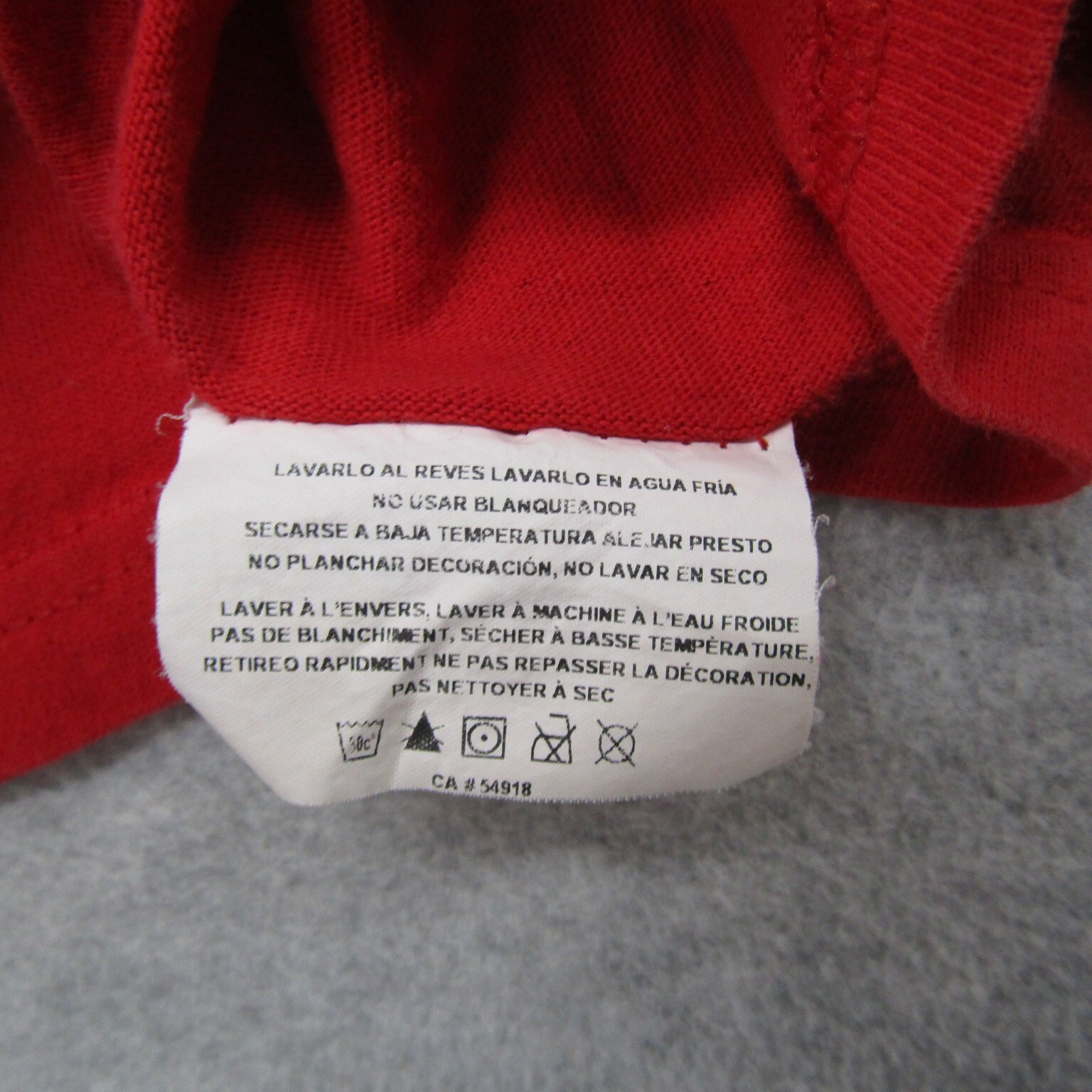 Majestic T Shirt Mens 2XL Red Short Sleeve Crew Neck 100% Cotton Casual Preppy
