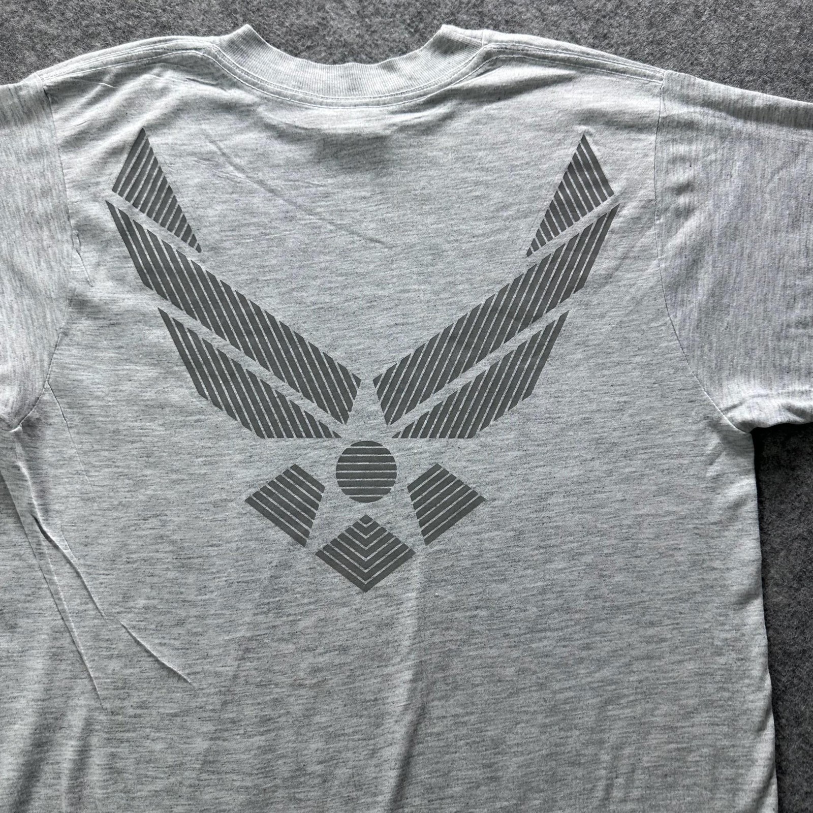 U.S. Air Force Shirt Mens XS Gray Logo Graphic Crewneck Cotton Jersey Blend
