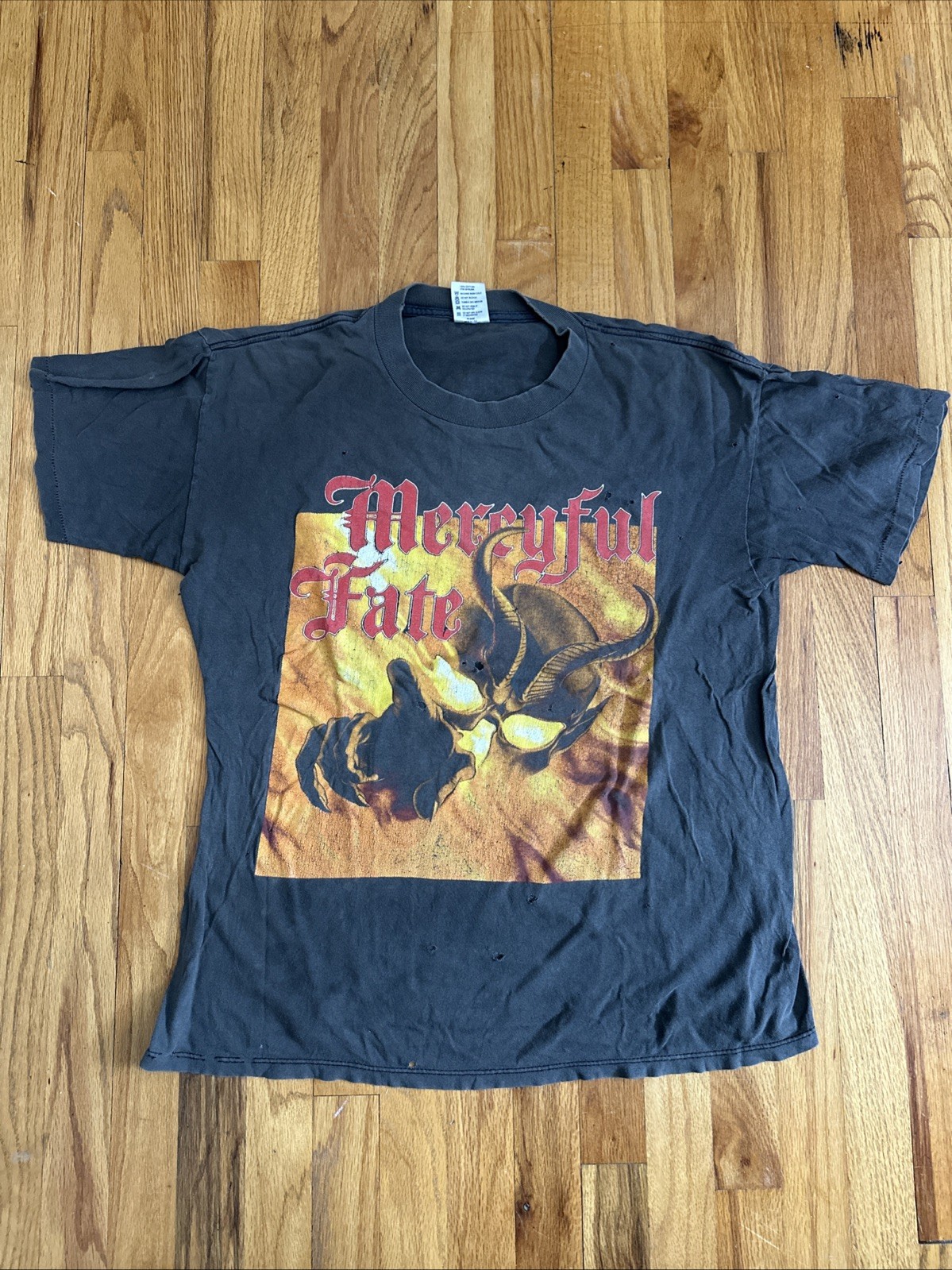 Mercyful Fate North America Tour 1993 Vintage Thrashed T-shirt GEM X-Large