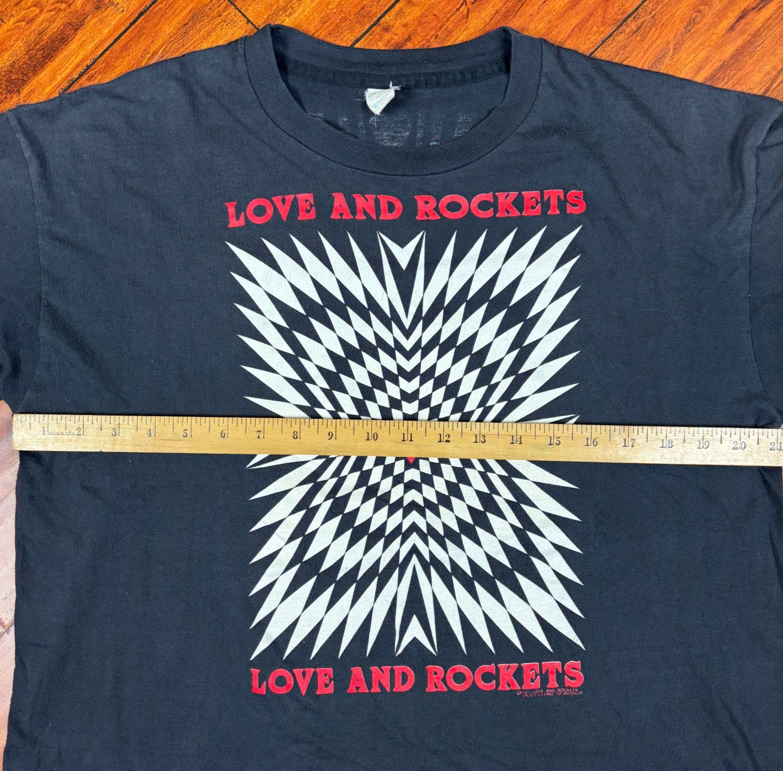 Vintage 1989 Love And Rockets Brockum T Shirt Single Stitch RARE Sz XL Black