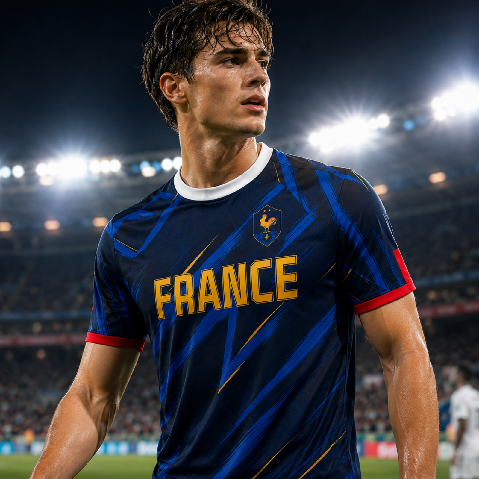 Mens France Soccer Jersey Personalized Name Number French Football Shirt (S-5XL)