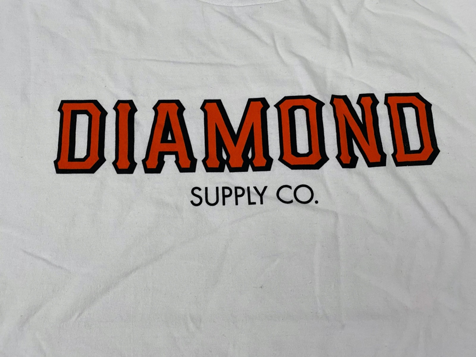 Men&rsquo;s Diamond Supply Co Logo Men Graphic White T Shirt Size XL