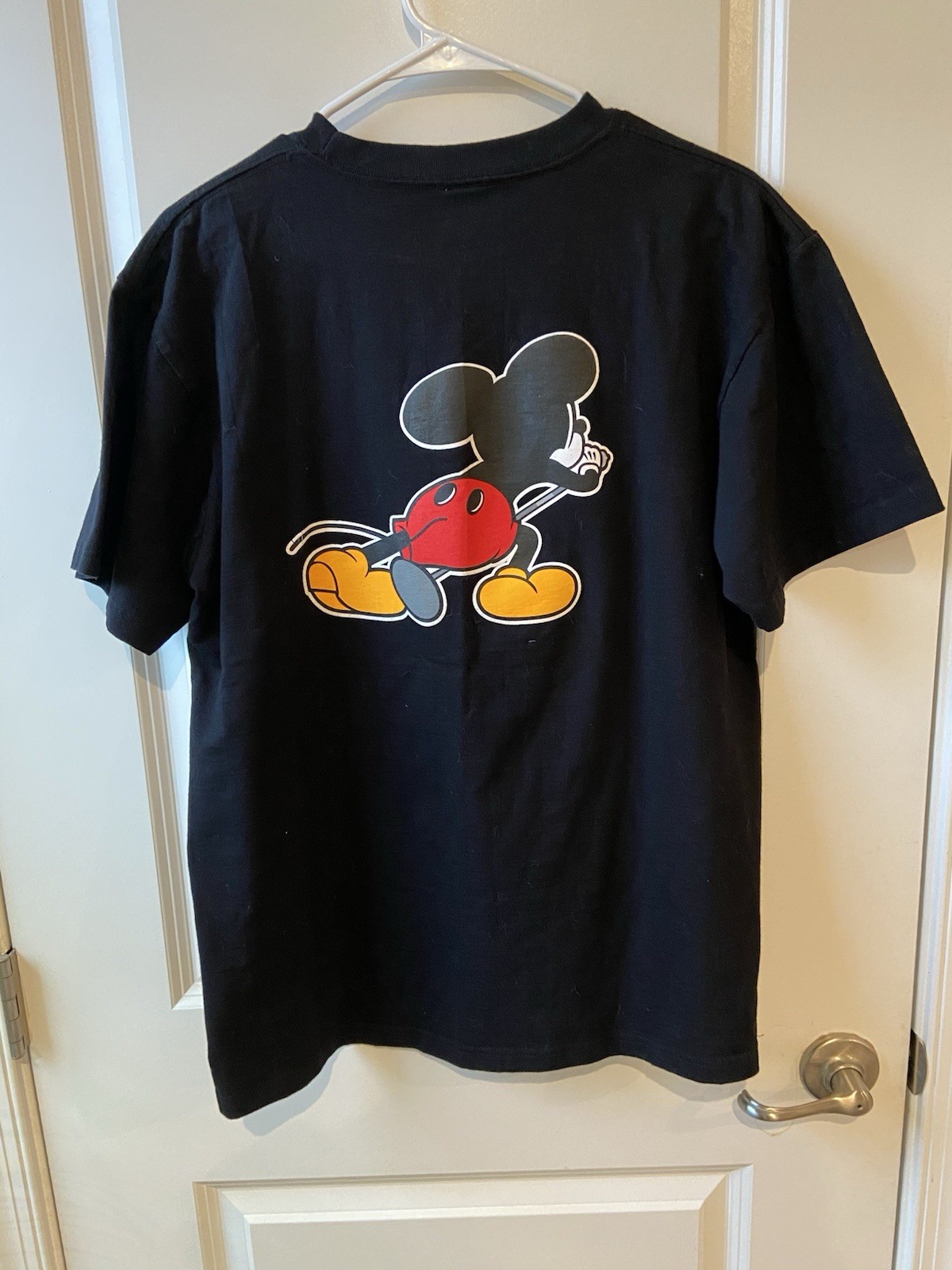 New Disney Number Nine Sz 4 – Med – Vedder Mickey Black TShirt, Tokyo Colab 2000