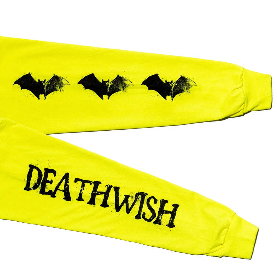 Deathwish Shirt Creeping Long Sleeve Neon Skateboard Mens