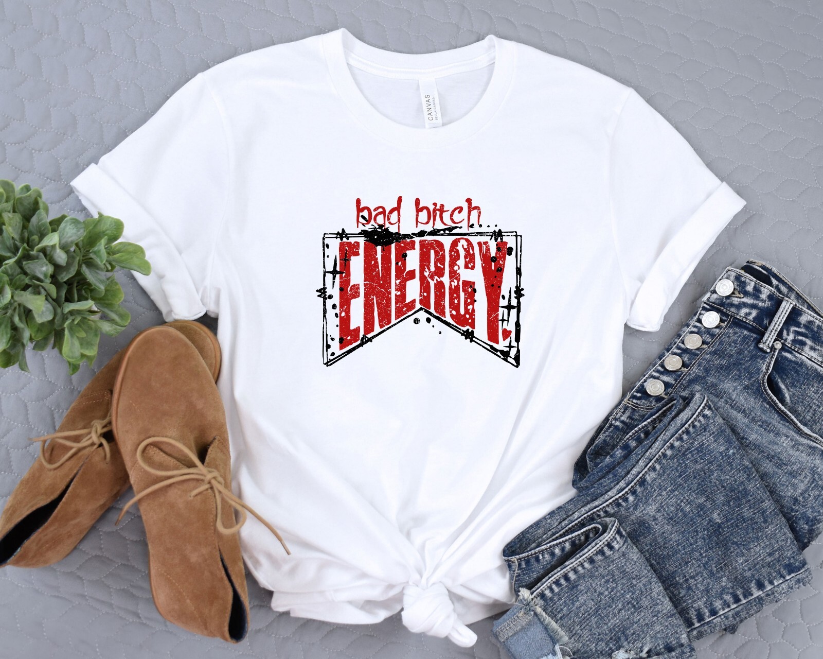 Bad B Energy Shirt Positive Vibes T-Shirt Gift For Friend Oversized Tee