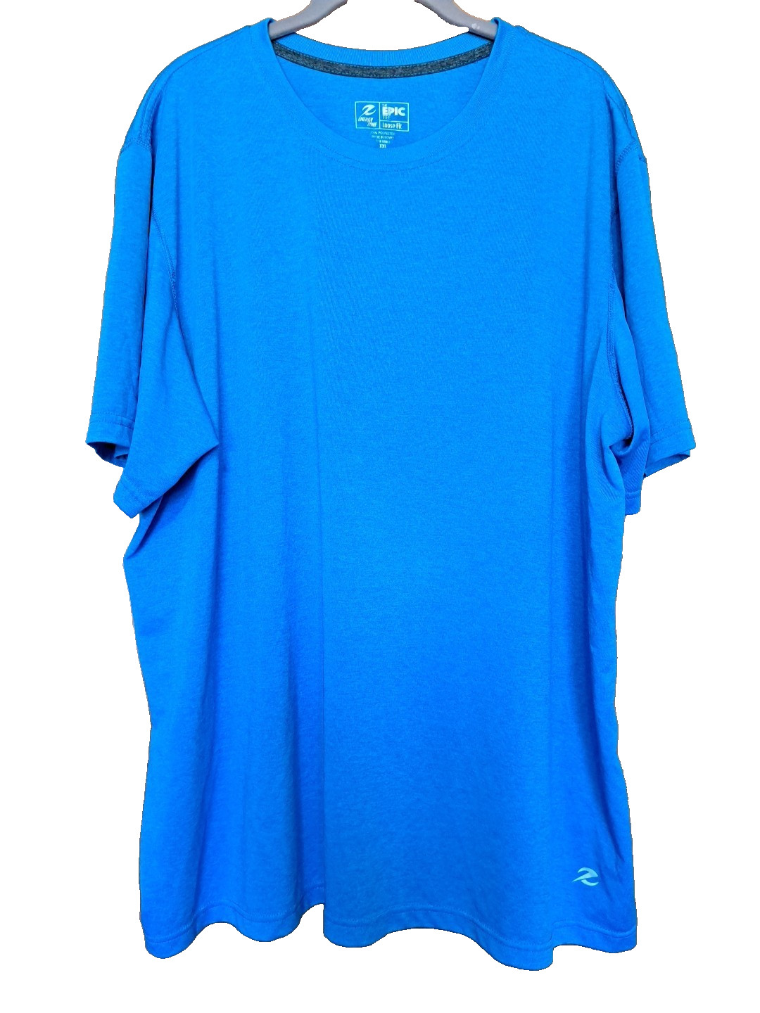 Epic Energy Zone Men&rsquo;s Blue Polyester Short Sleeve Loose Fit T-Shirt XXL