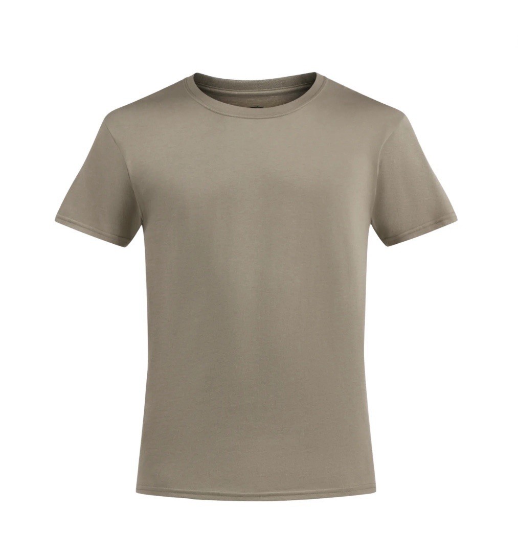 ATHLETIC WORKS Men’s 4XL (58-60) Cotton Active Tee Short Sleeve • Taupe