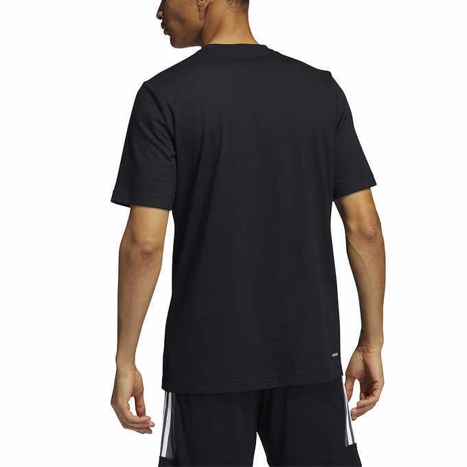 Adidas Men&rsquo;s Short Sleeve Tee Shirt Moisture Wicking with Logo | H11