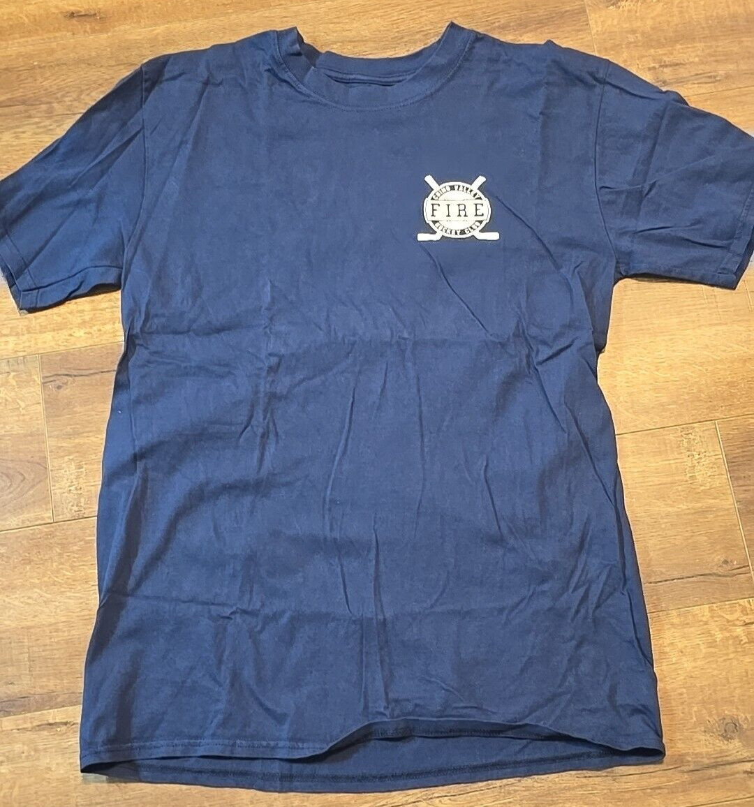 Chino Valley Fire Hockey Club Short Sleeve T-Shirt Size Large(?) Navy