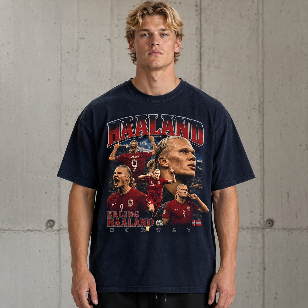 Norway Soccer Vintage T Shirt Football Fan Graphic Tee