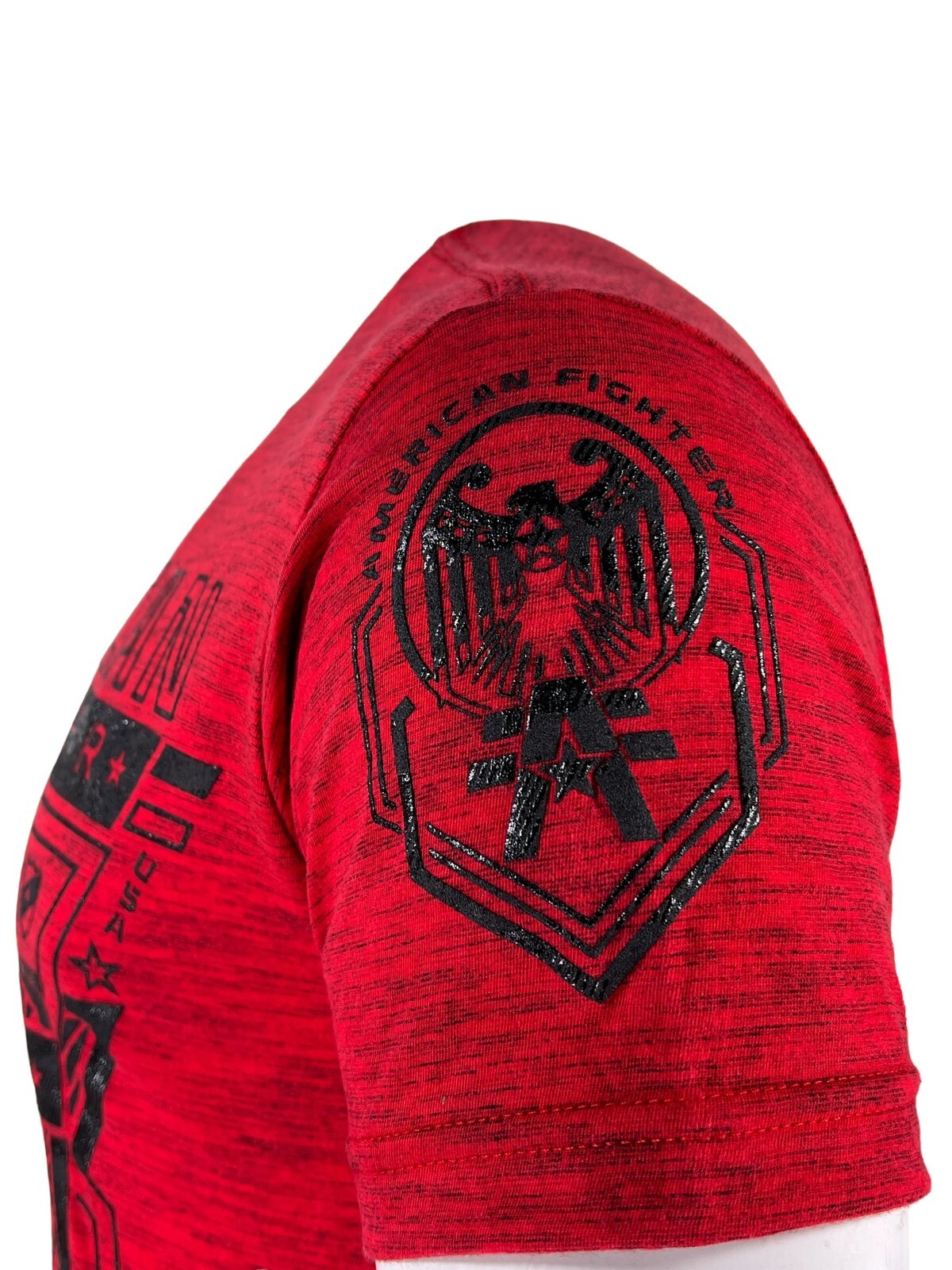 AMERICAN FIGHTER Men&rsquo;s T-shirt CRESTLINE Athletic Military Red