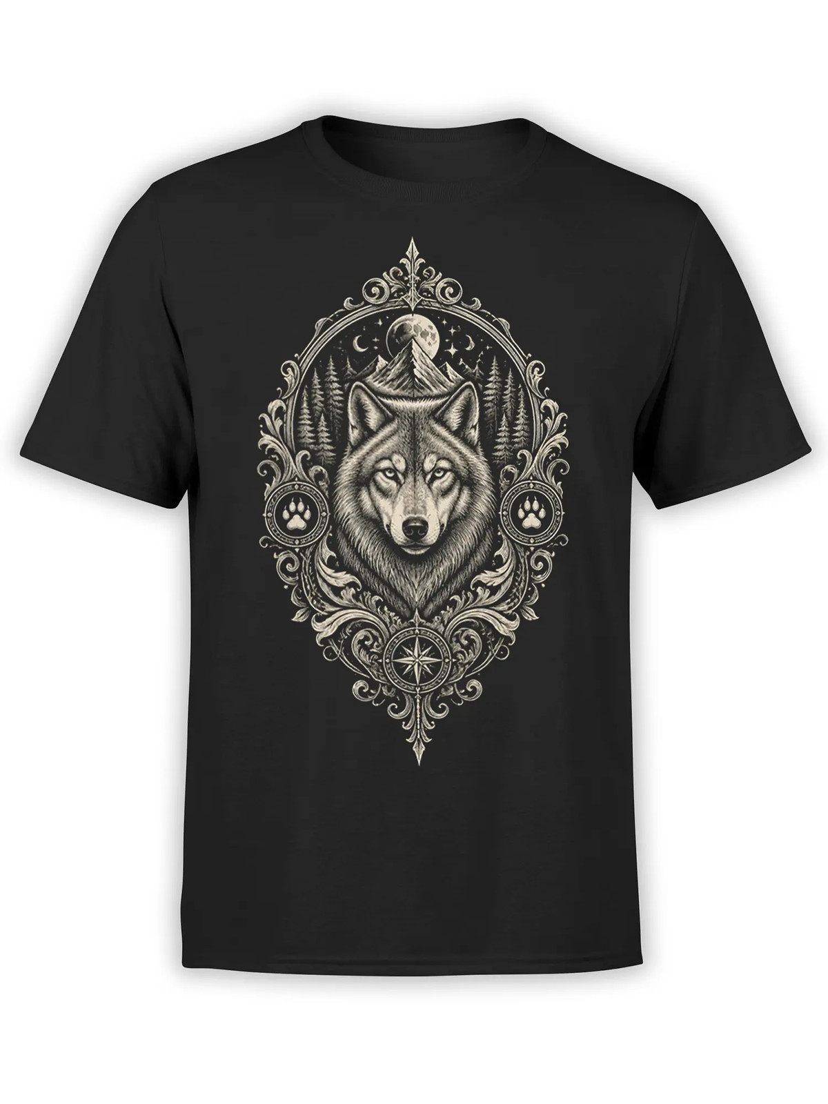 Wild Compass Wolf T-Shirt | Unisex