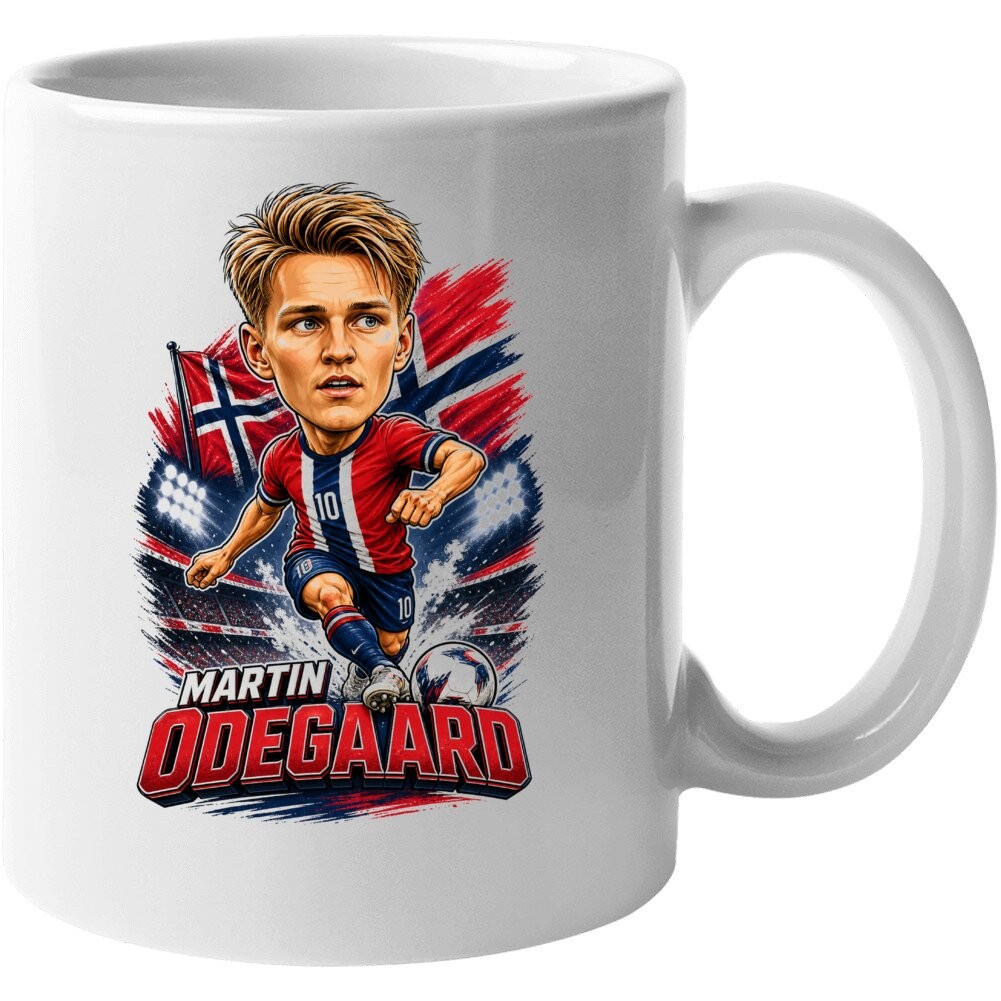 Martin Odegaard, Norway Caricature Soccer 2026 T Shirt