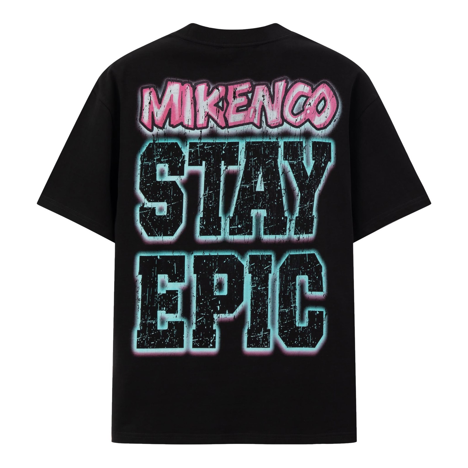 Stay Epic Bold Graphic Streetwear Tee Black Oversized T-Shirt