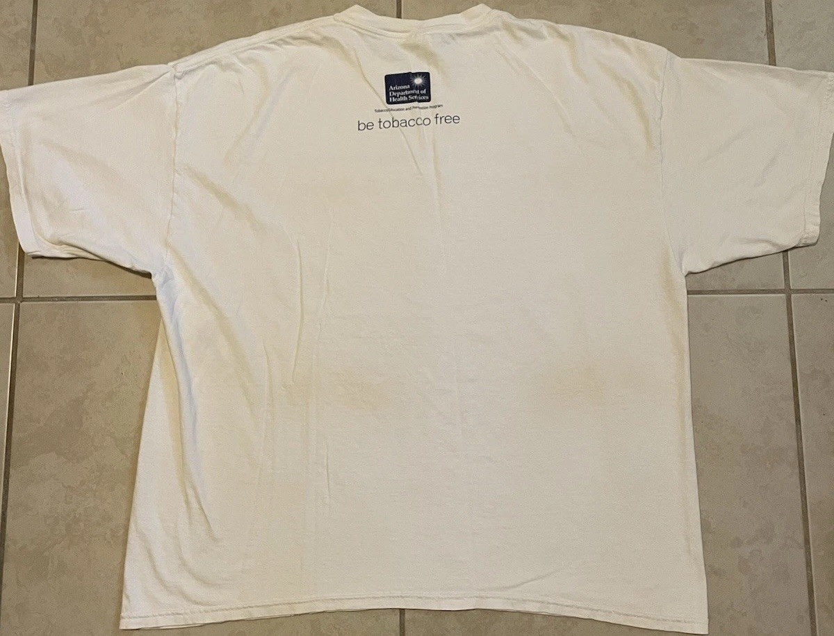 Vtg Im A Non Smoking Area Faded Distress Shirt XXL Funny Saying Drugs Weed 90s