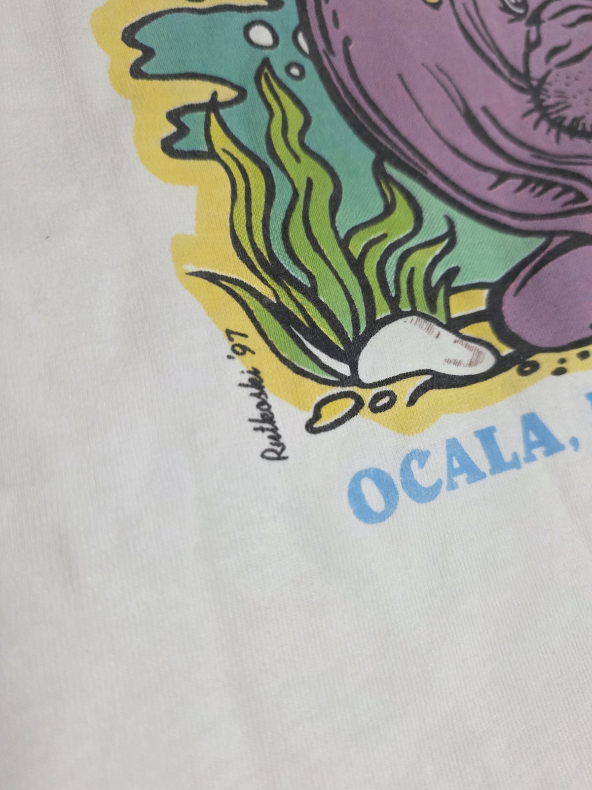 Rare Parrot Head Club Ocala Florida White Graphic Print Sleeveless Tank Top L