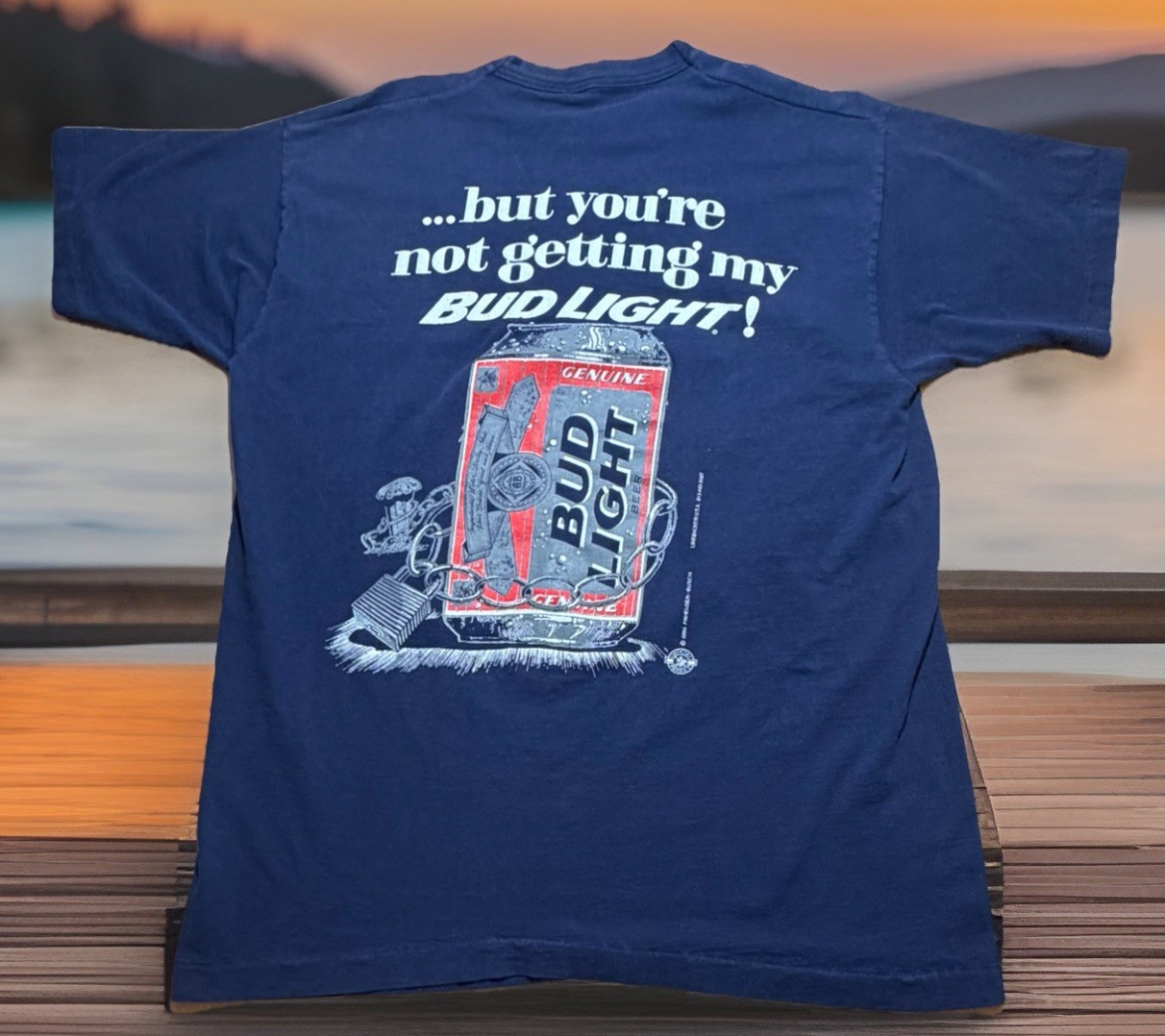 Vintage 1996 Bud Light Beer I Love You Man T-Shirt Single Stitch Men&rsquo;s Sz XL 90s