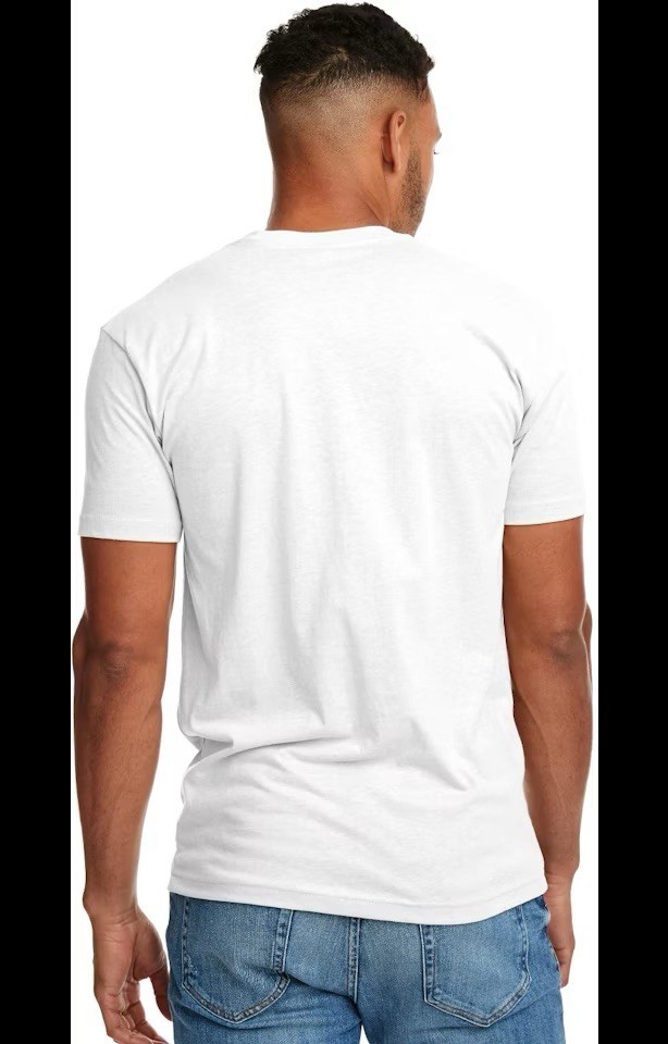 NEW 66 Pcs Next Level Premium Fitted CVC Crew T-Shirt Unisex 6210 White Size L