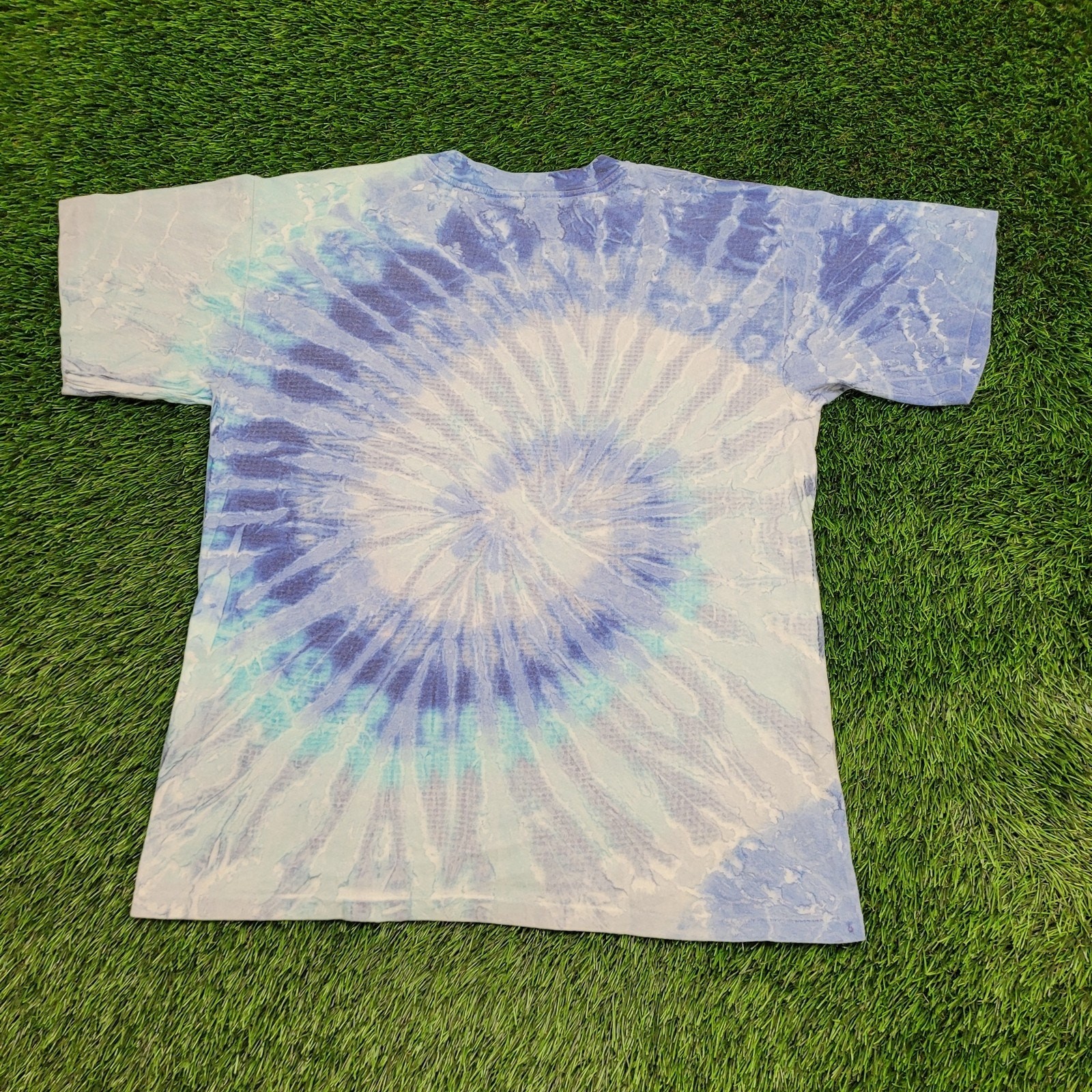 Vintage Hampton-Beach Surfer Spiral Tie-Dye Shirt M 21×27 90s