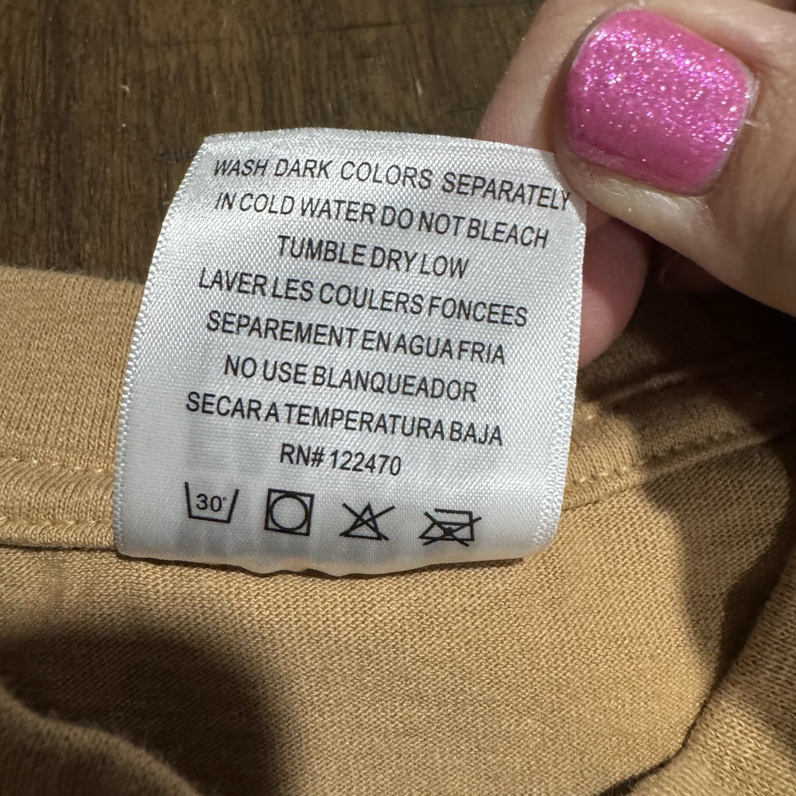 Shaka Wear Tan T-Shirt Unisex Sz Medium 100% Cotton Heavyweight Crewneck EUC