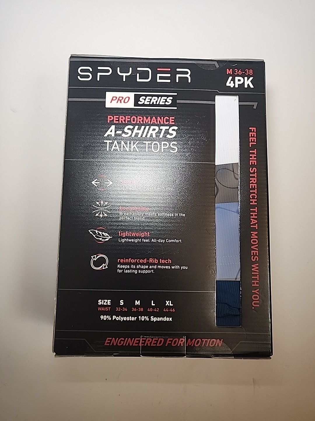 Spyder Pro Series Men&rsquo;s Size Medium Tank Tops 4 pack