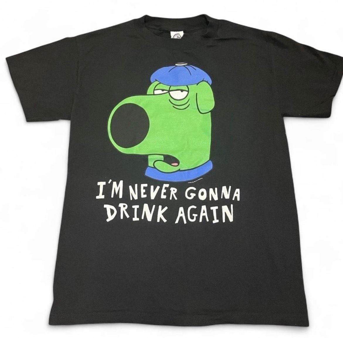 Vintage 2006 Family Guy Brian Griffin I&rsquo;m Never Gonna Drink Again T-Shirt