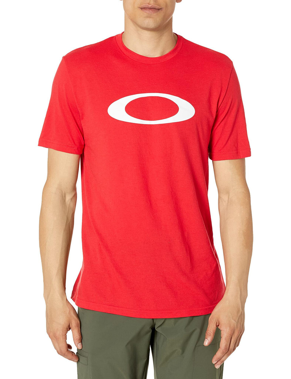Oakley Men&rsquo;s O-Bold in White Ellipse RED LINE SS Tee T-Shirt XS X-Small US Logo
