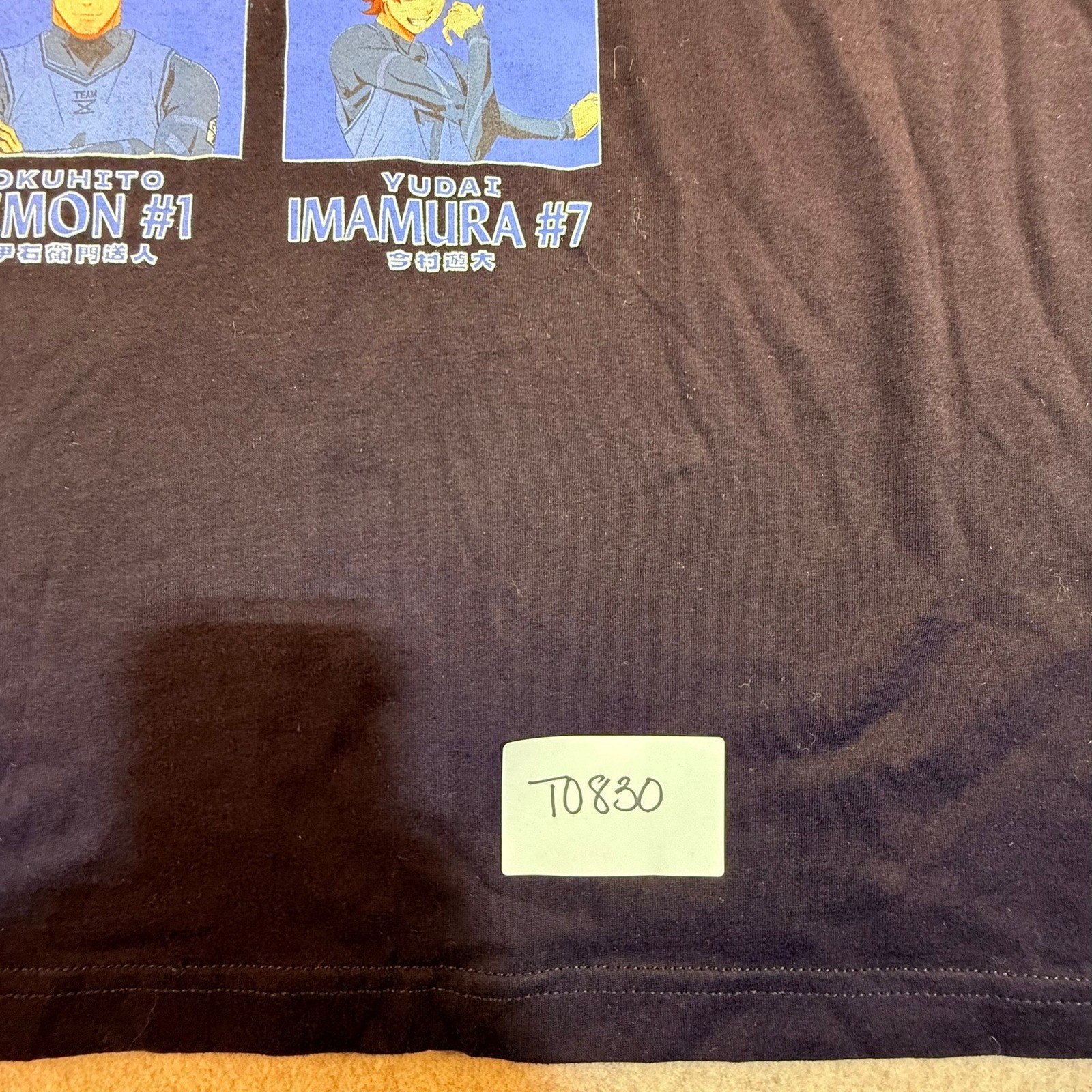 Blue Lock Team Z Anime Graphic T-Shirt Mens 2XL Black Junction Crunchyroll