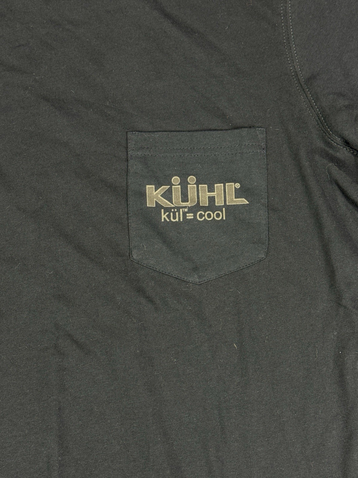 Kuhl Shirt Mens Medium Black Cotton Hiking Trek Mountain Pocket New
