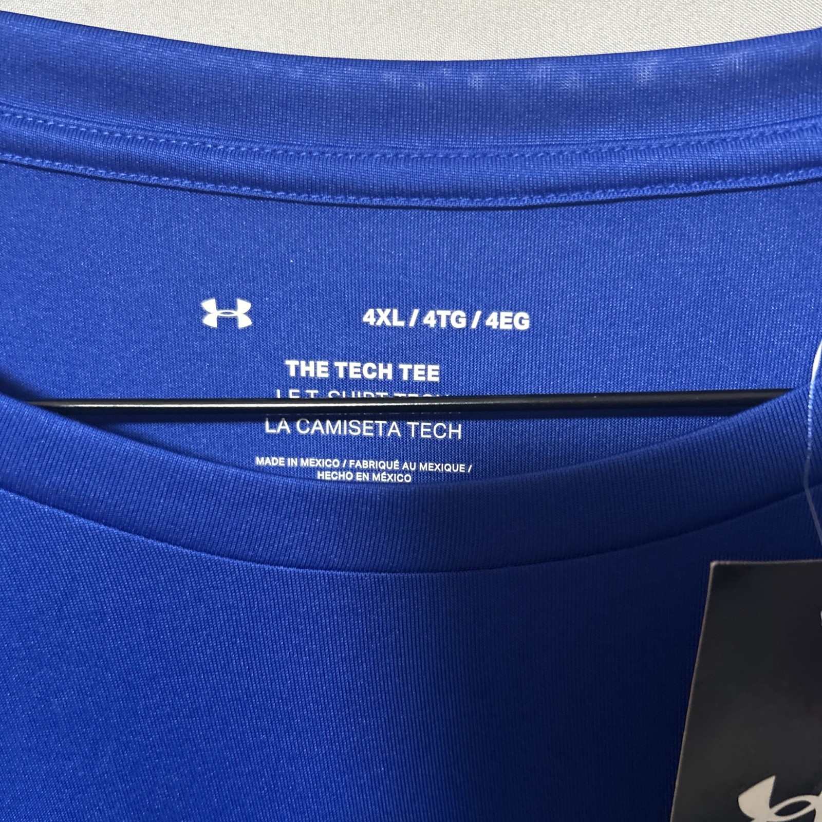 New With Tags Under Armour Men&rsquo;s Shirt Blue 4XL Short Sleeve UA Tech 2.0