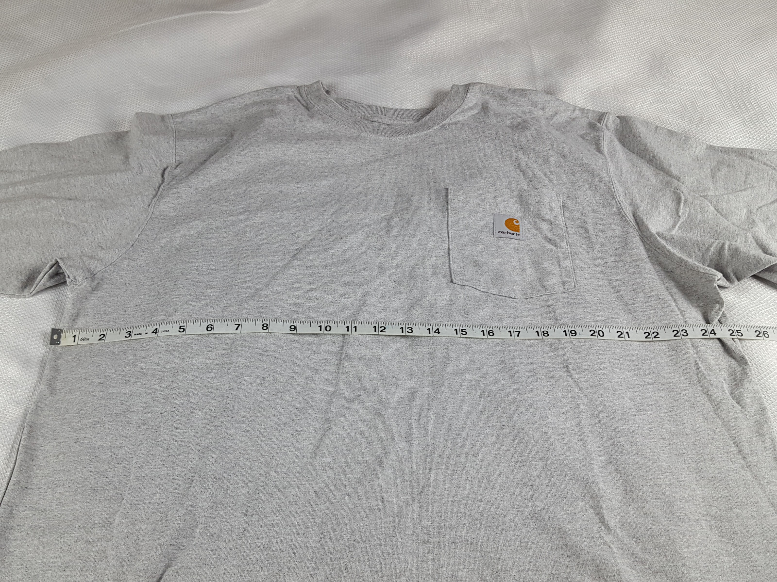 Carhartt Men&rsquo;s XL Original Fit Gray Short Sleeve Pocket Work Tee T-Shirt