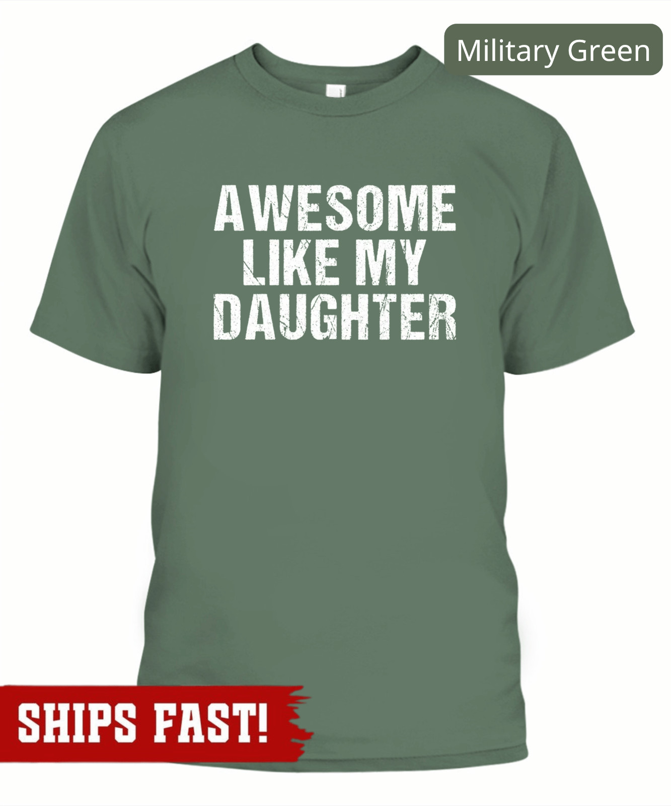 Awesome Like My Daughter Trendy Shirt, Funny Shirt Men, Daughter Gift, Husband S