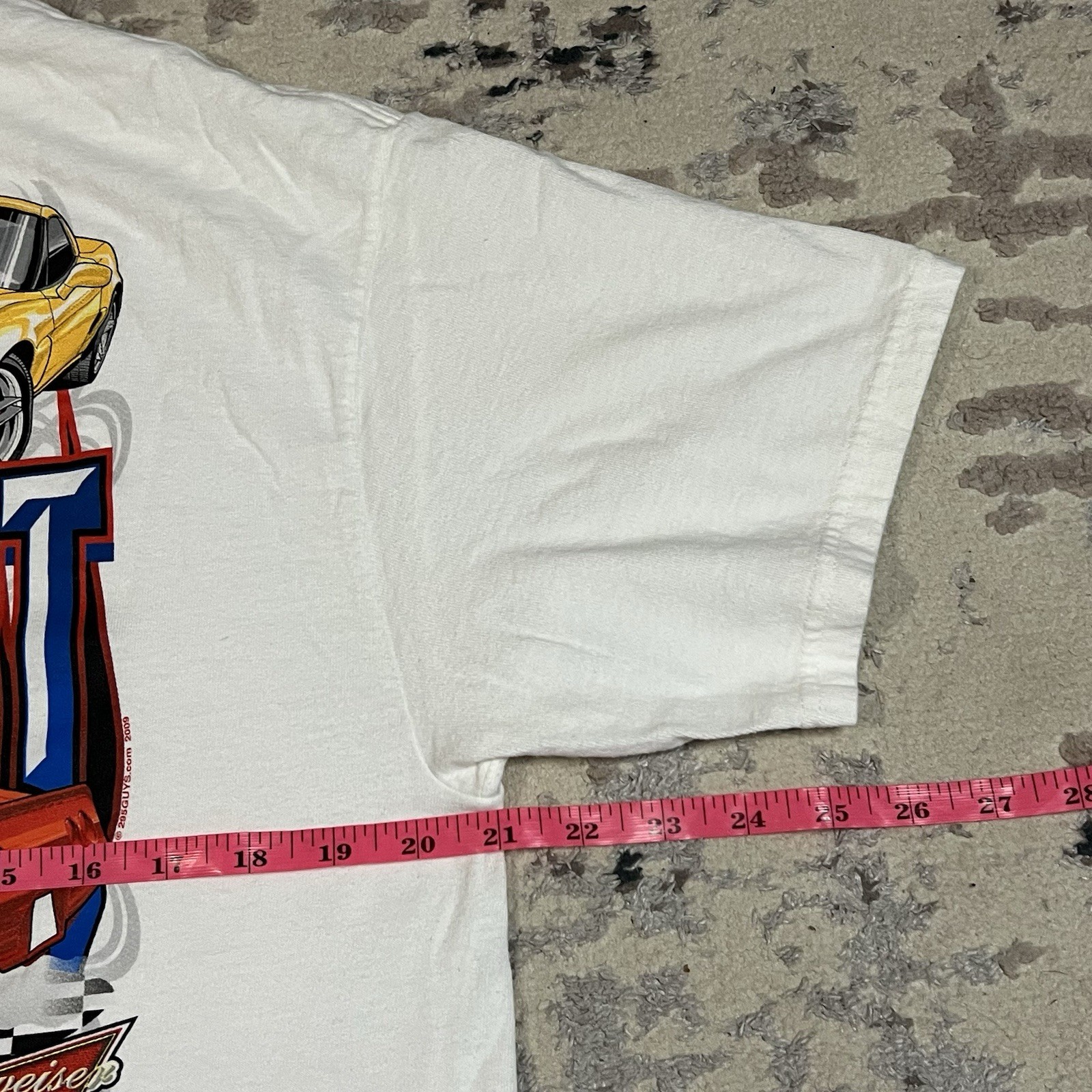 Hanes Chevy Corvette Vette Classic T-Shirt Race Cars Graphic Tee Mens Size L