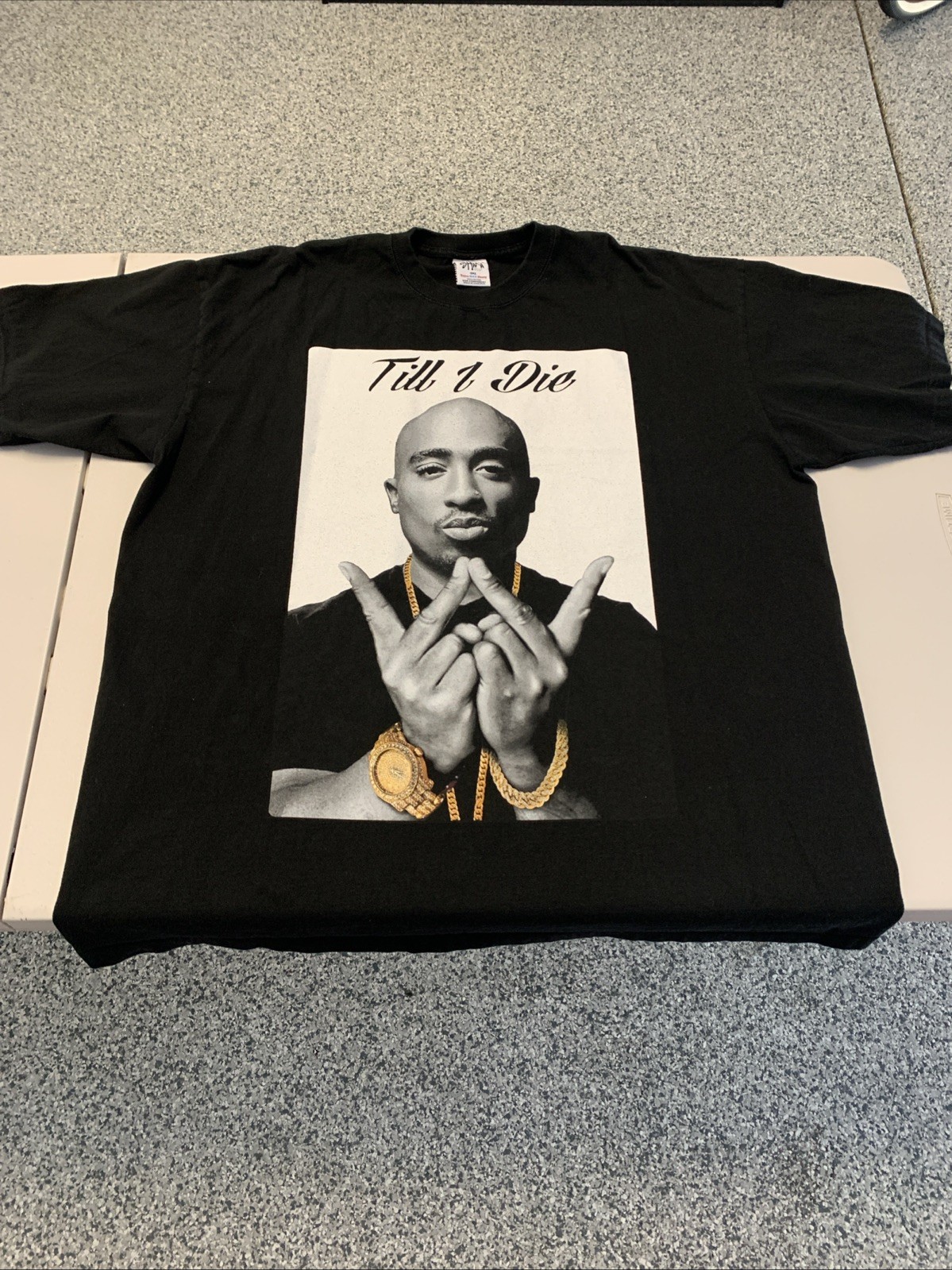 Shaka Wear Super Max Heavy Tupac Shakur Till I Die Rap Tee Mens 3XL