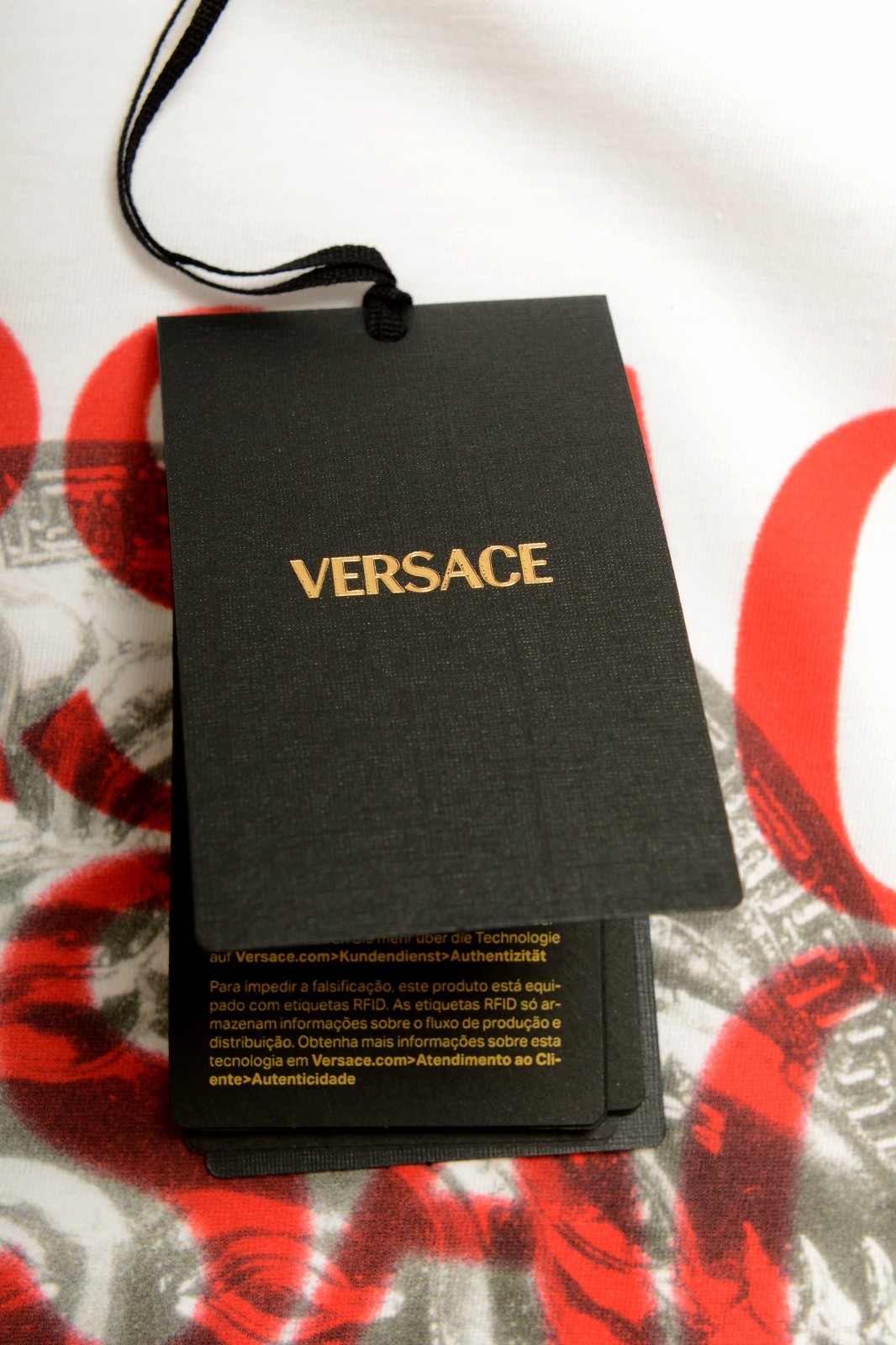 Versace Men&rsquo;s Logo Print White Crewneck Short Sleeve T-Shirt US 3XL IT 58