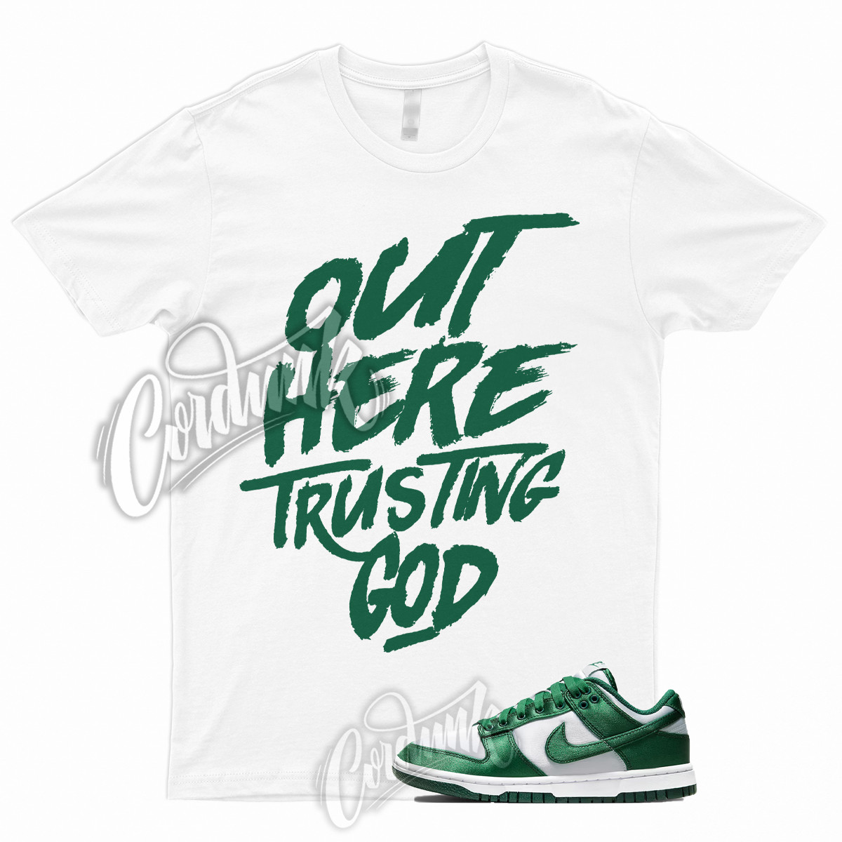 TG T Shirt to Match Dunk Low Satin Team Green Michigan Spartan Noble State 1