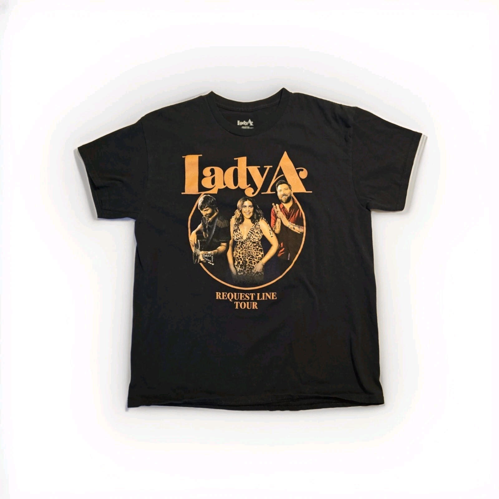 Lady Antebellum Black 2023 Country Music Request Line Tour Merch Large T-Shirt